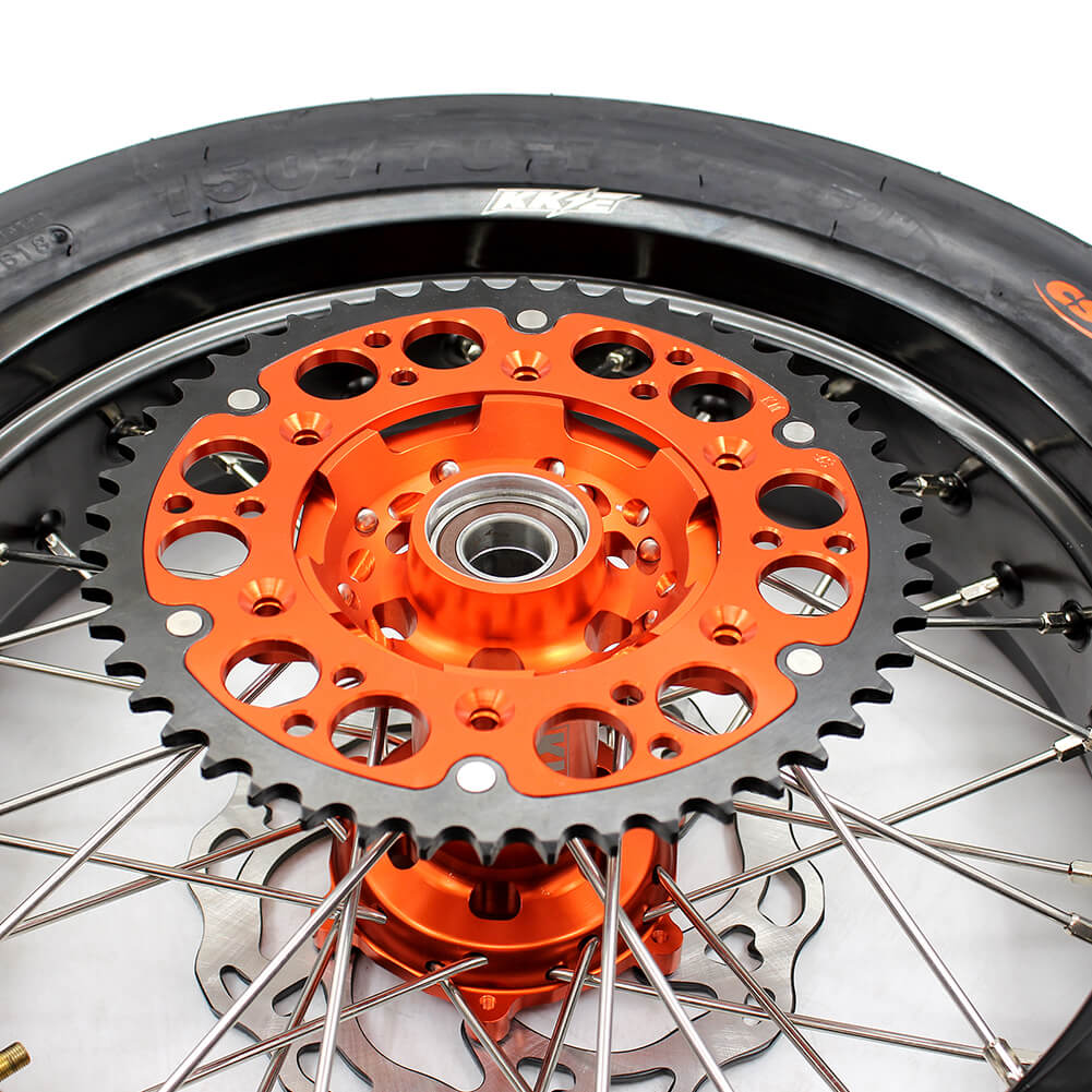 KKE 3.5/4.25 Supermoto Wheels Set CST Tire fit 125-530 2003-2022
