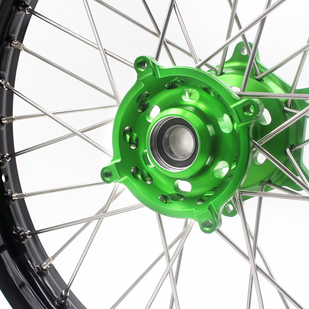 KKE 21/19 Spoked Wheels For KAWASAKI KX250F 2015 KX450F 2015 2016 2017 2018  Disc