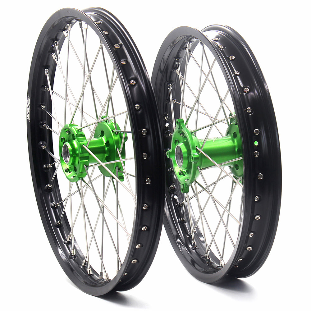 KKE 21/19 Spoked Wheels For KAWASAKI KX250F 2015 KX450F 2015 2016 2017 2018  Disc