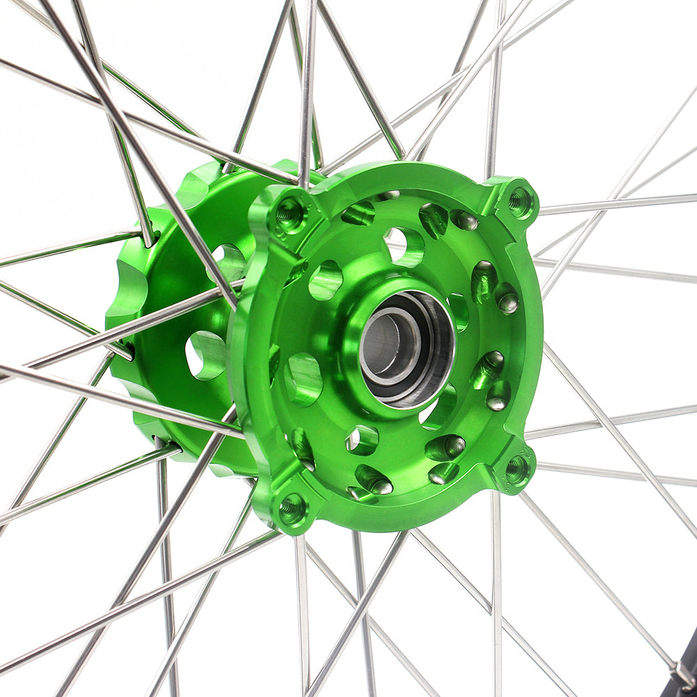 KKE 21/19 Spoked Wheels For KAWASAKI KX250F 2015 KX450F 2015 2016 2017 2018  Disc