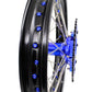 US Pre-order KKE 21"&18" Enduro Dirtbike Casting Wheels For YAMAHA YZ125 YZ250 1999-2016 YZ250F YZ450F 2003-2015 Blue Nipples With Disc